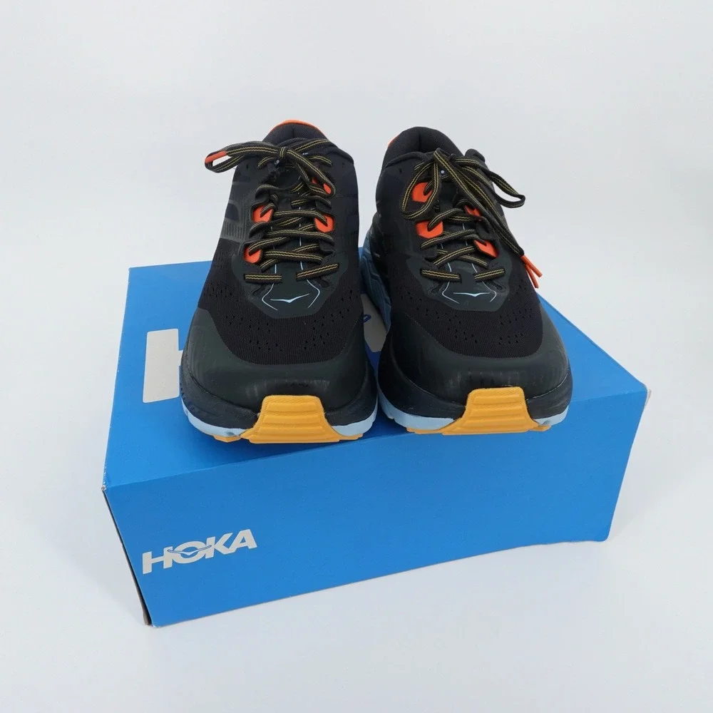Hoka One Stinson ATR 6 Mens Size 14 Black Evening Primrose Running Shoes